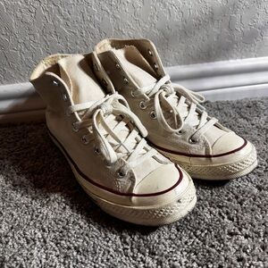 Parchment white converse all star ox 70 high sz 7.5 men’s